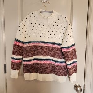 Cable stitch sweater
